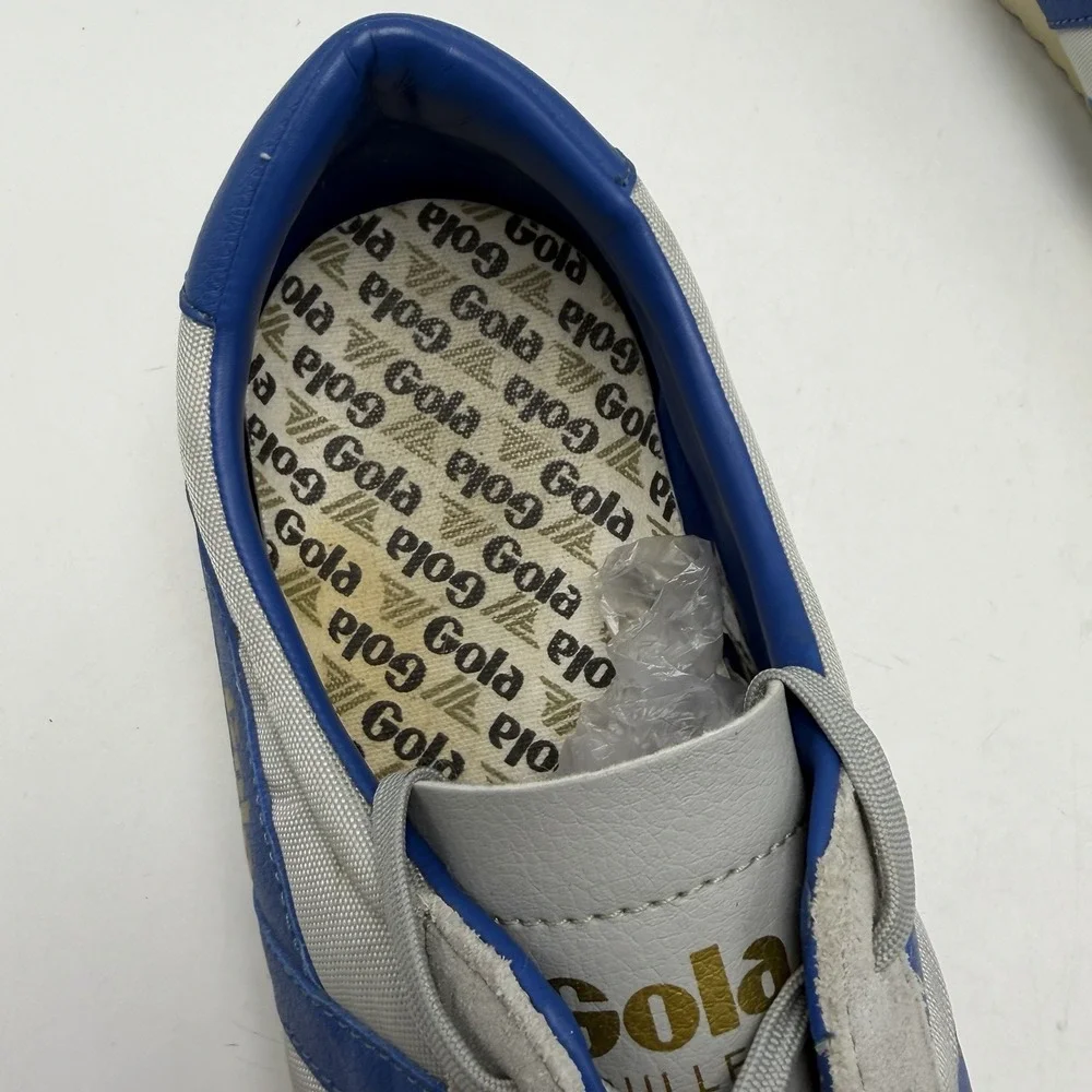 Gola Bullet Trainers Sneakers Mens Gray Nylon Blue Preppy Casual